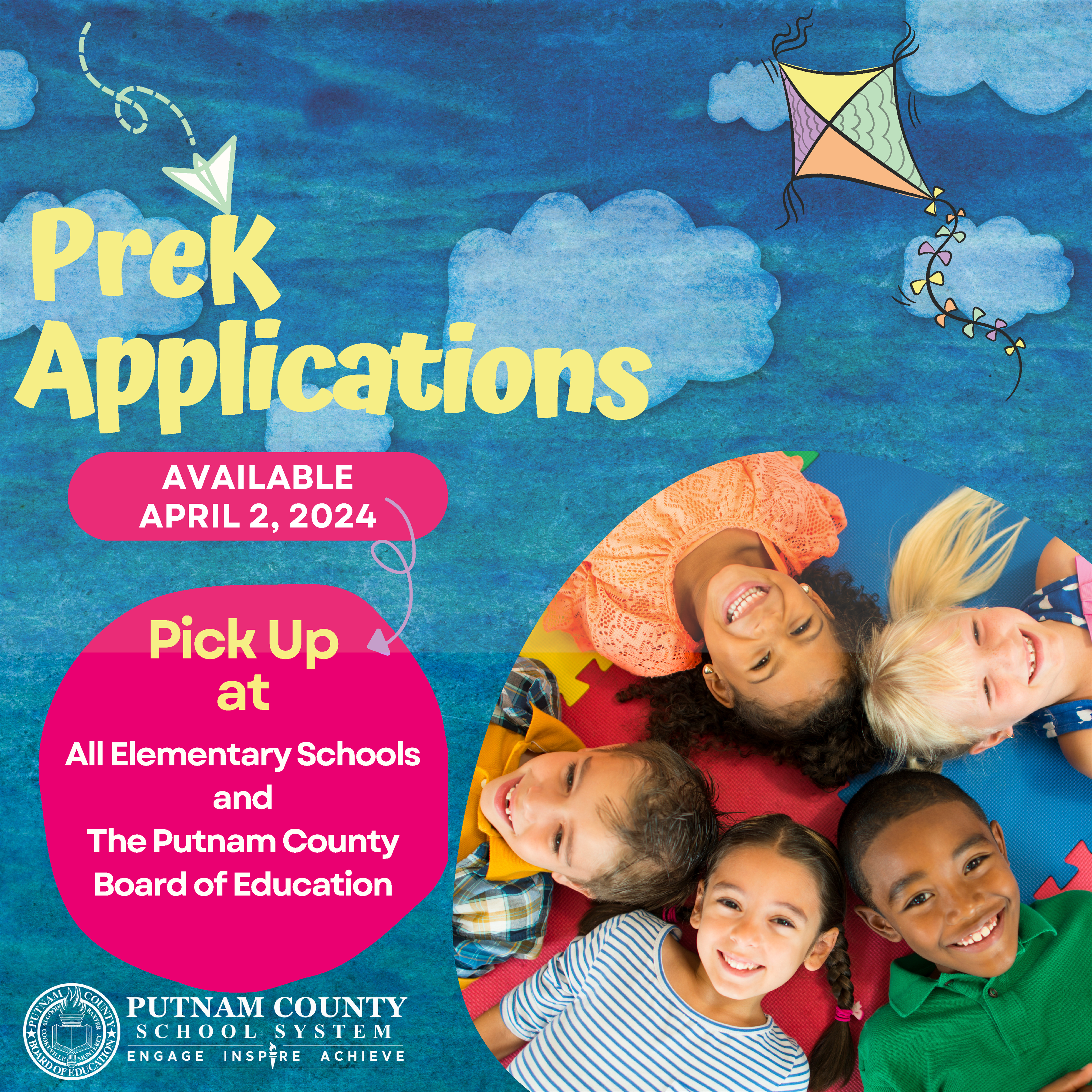 Pre-K Applications available April 2, 2024. Pick up at all Elementary Schools and the Putnam County Board of Education. Putnam County School System. The schools of Algood, Baxter, Cookeville, and Monterey. Engage. Inspire. Achieve.